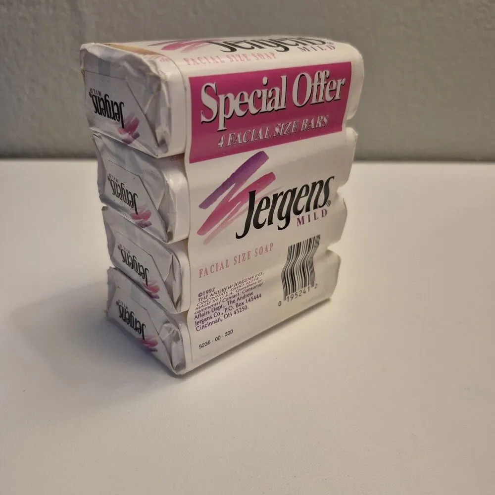 Vintage 4X Jergens Mild Bath Bar Soap Facial  Size NOS 3.5 oz 90s TV Prop Movie
